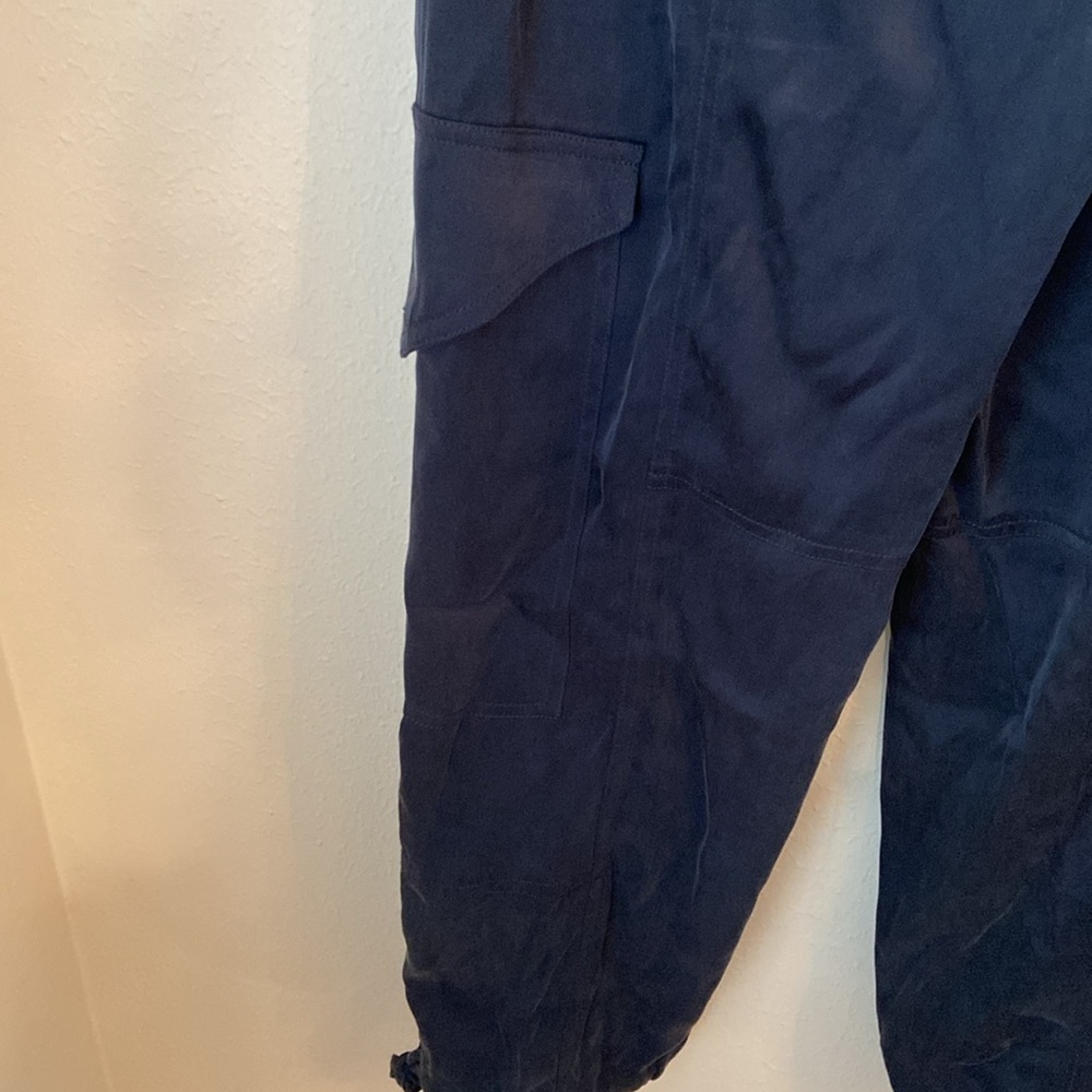 Ganni Washed Twill Satin Pants - Picture 5 of 9